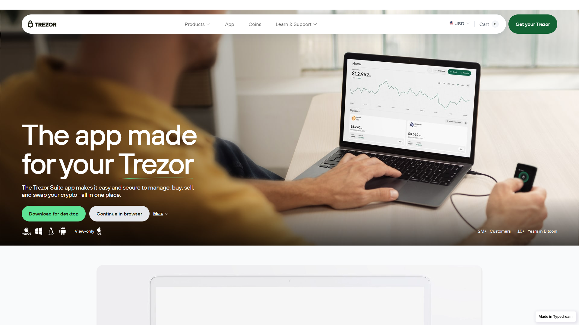 Screenshot of public-suite-app-trez.typedream.app