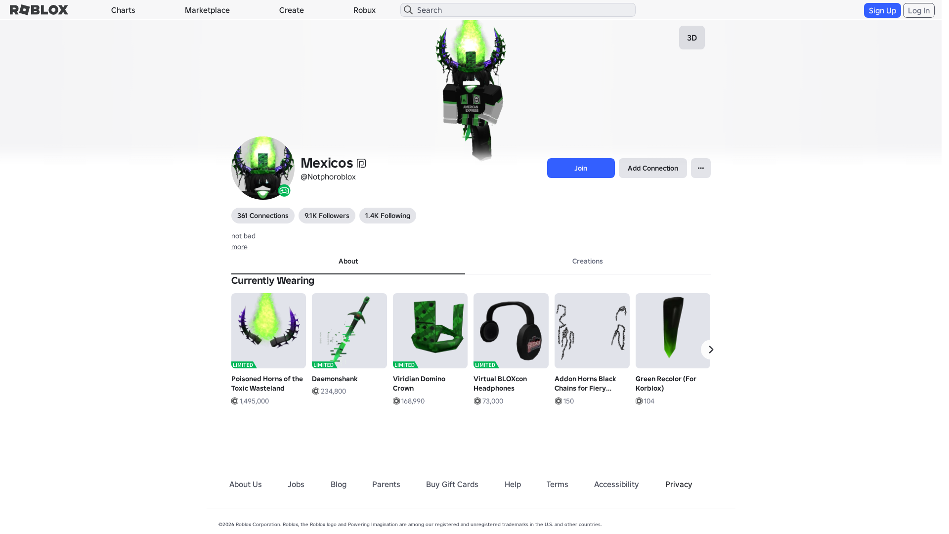 Screenshot of www.roblox.com.ml