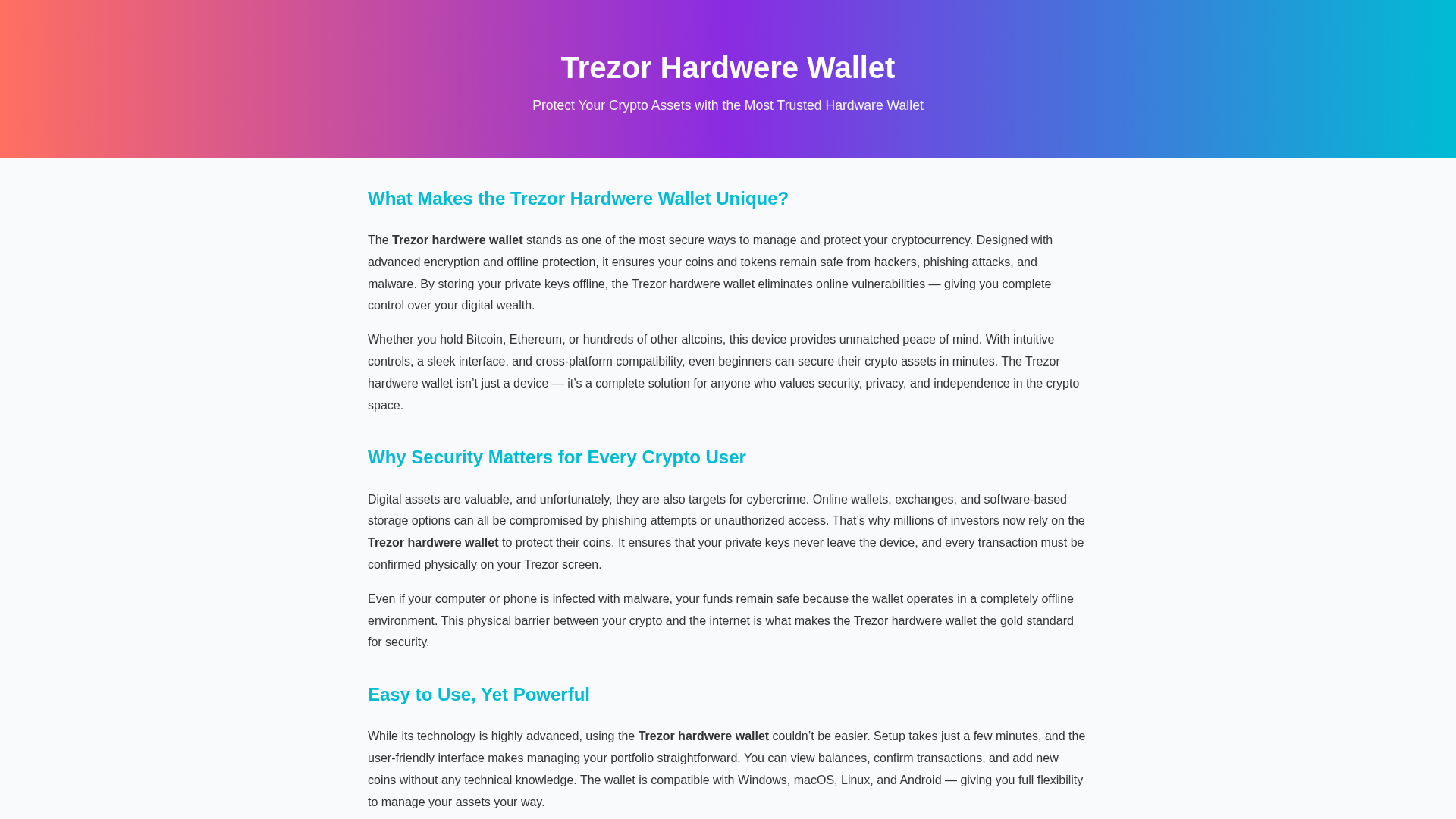 Screenshot of trezer-us-com.pages.dev