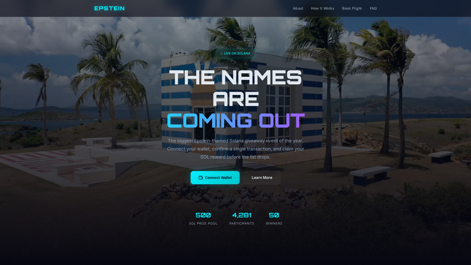 Screenshot of epstein-island.vip