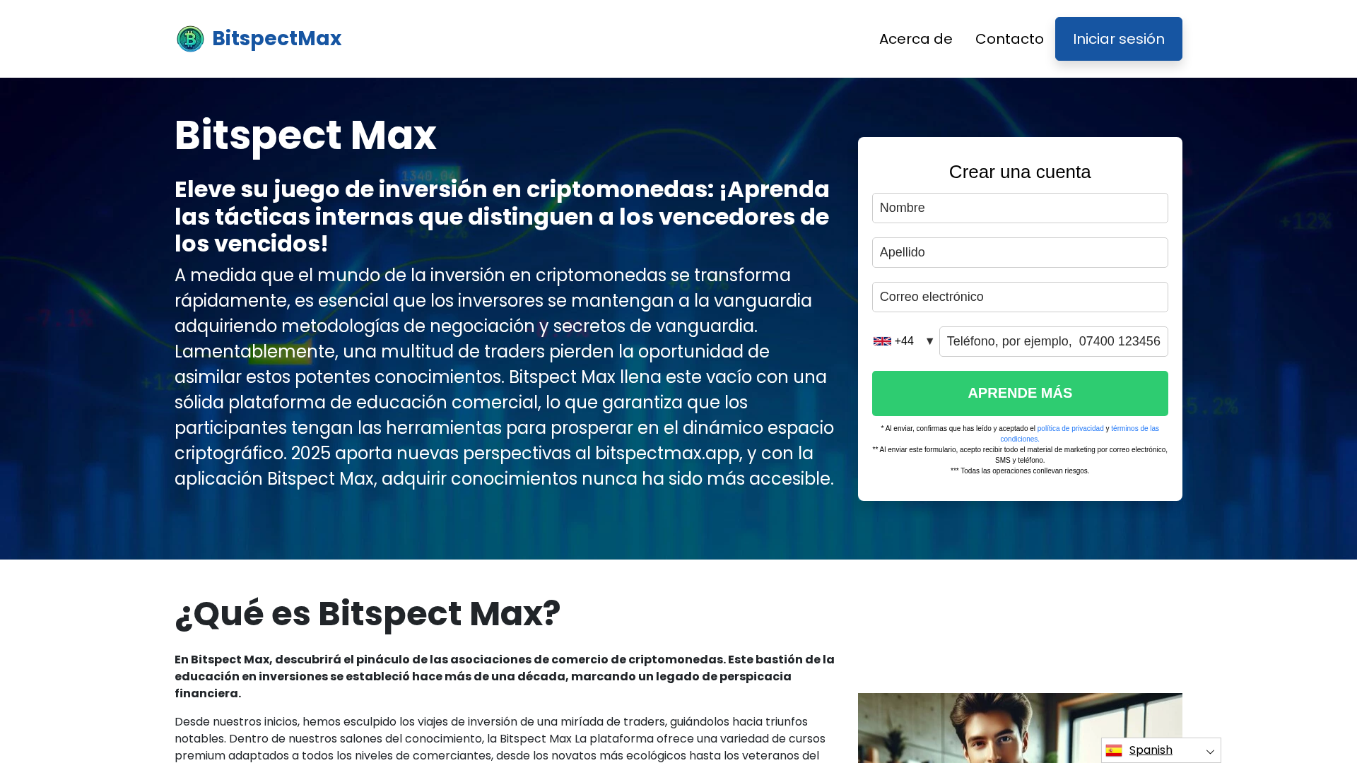 Screenshot of bitspectmax.app