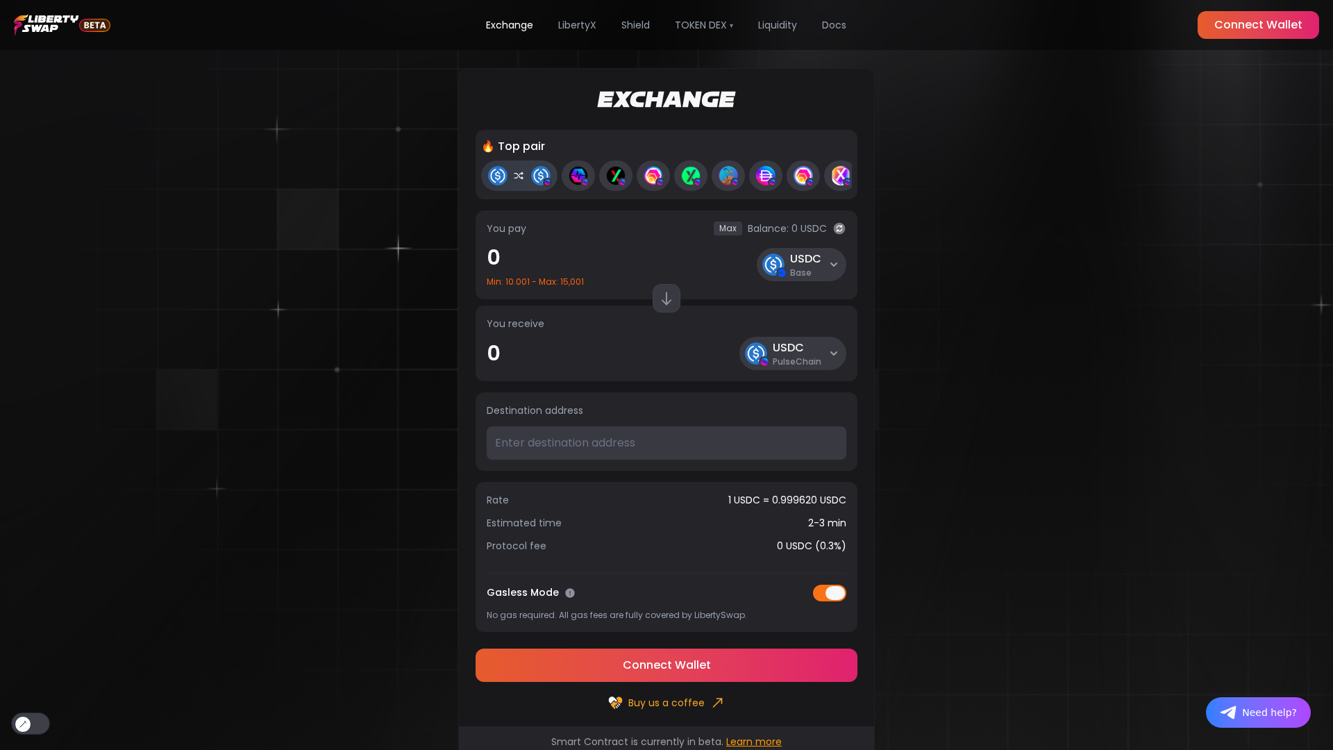 Screenshot of liberty-dapp.pages.dev