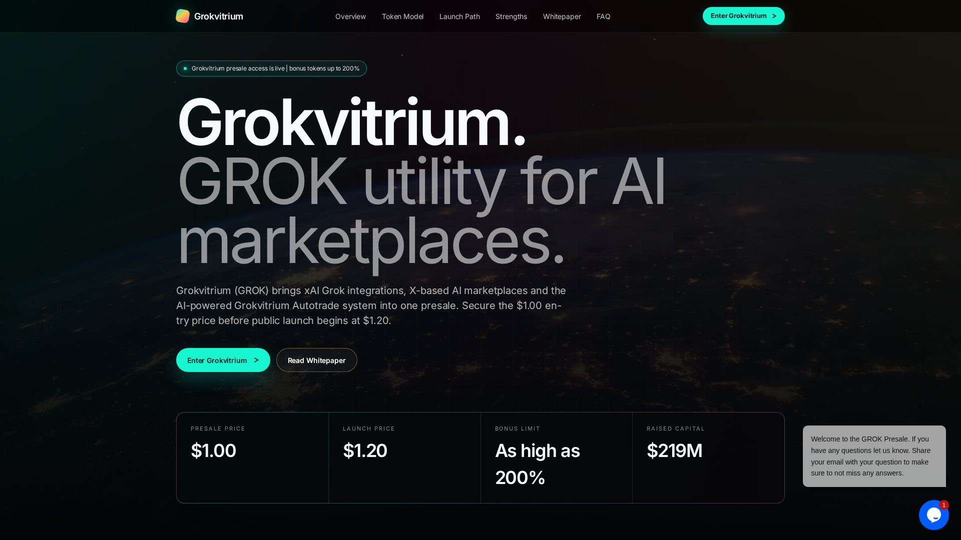 Screenshot of grokvitrium.com