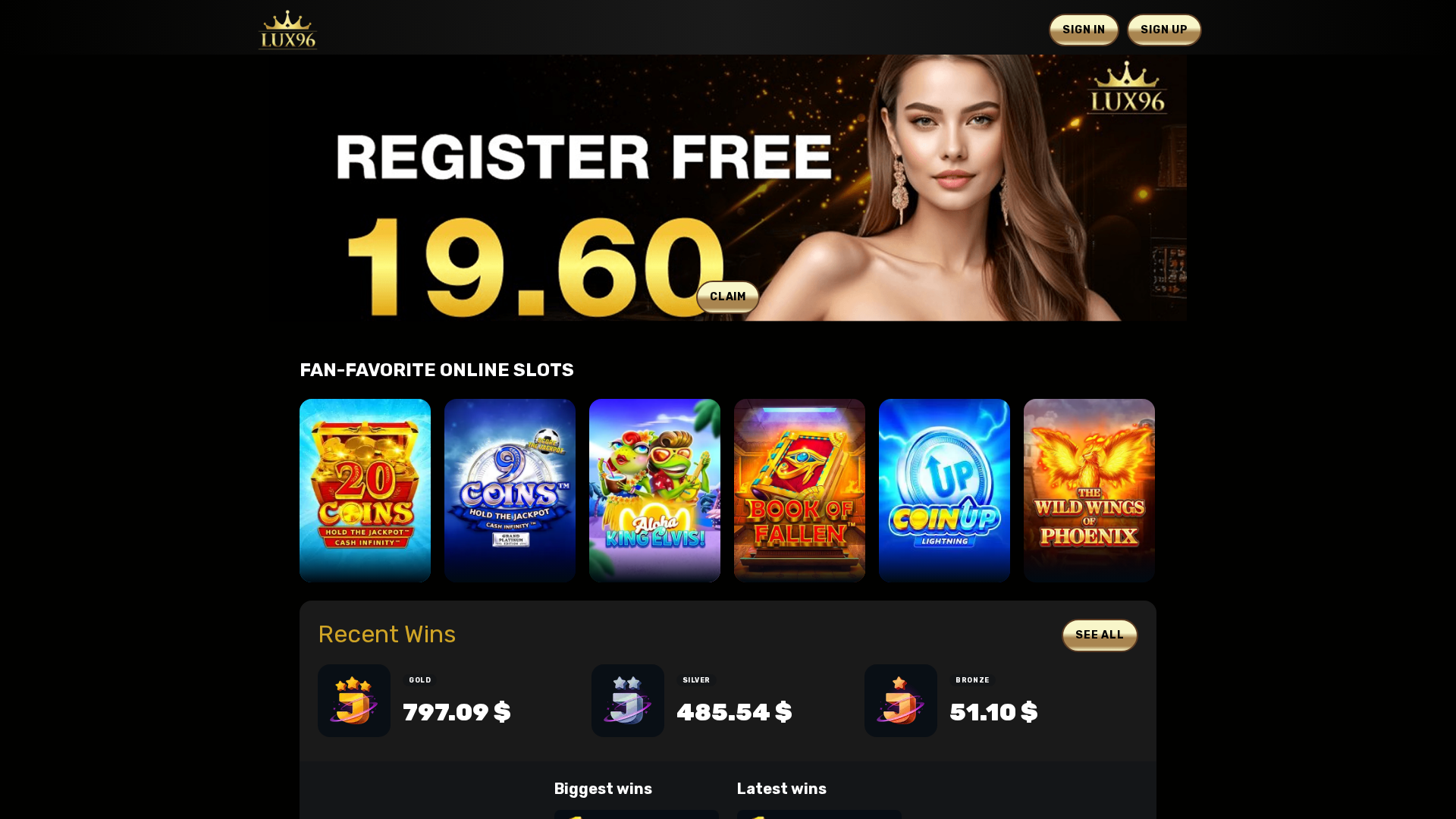 Screenshot of lux96-au.com