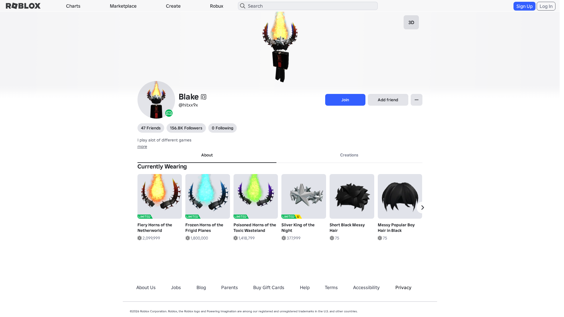 Screenshot of www.roblox.com.am