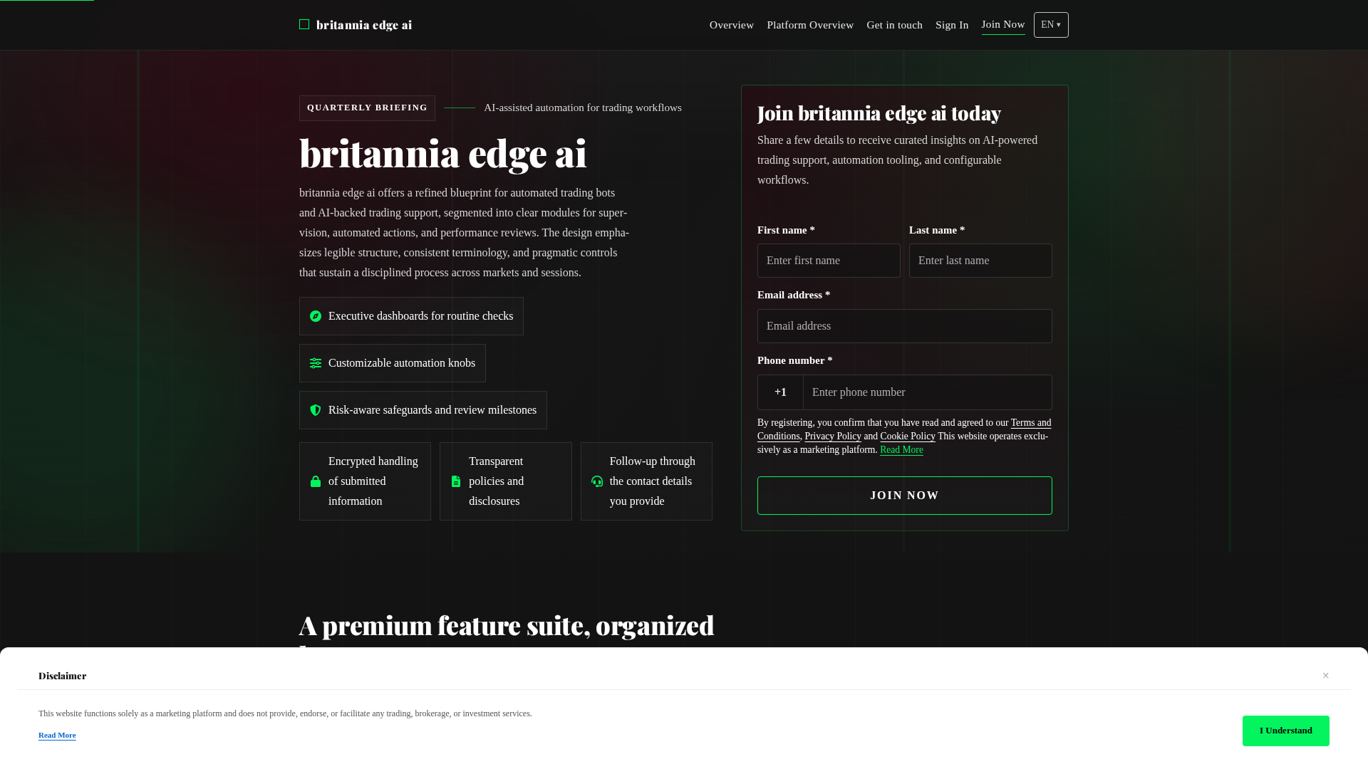 Screenshot of britanniaedgeai.pro