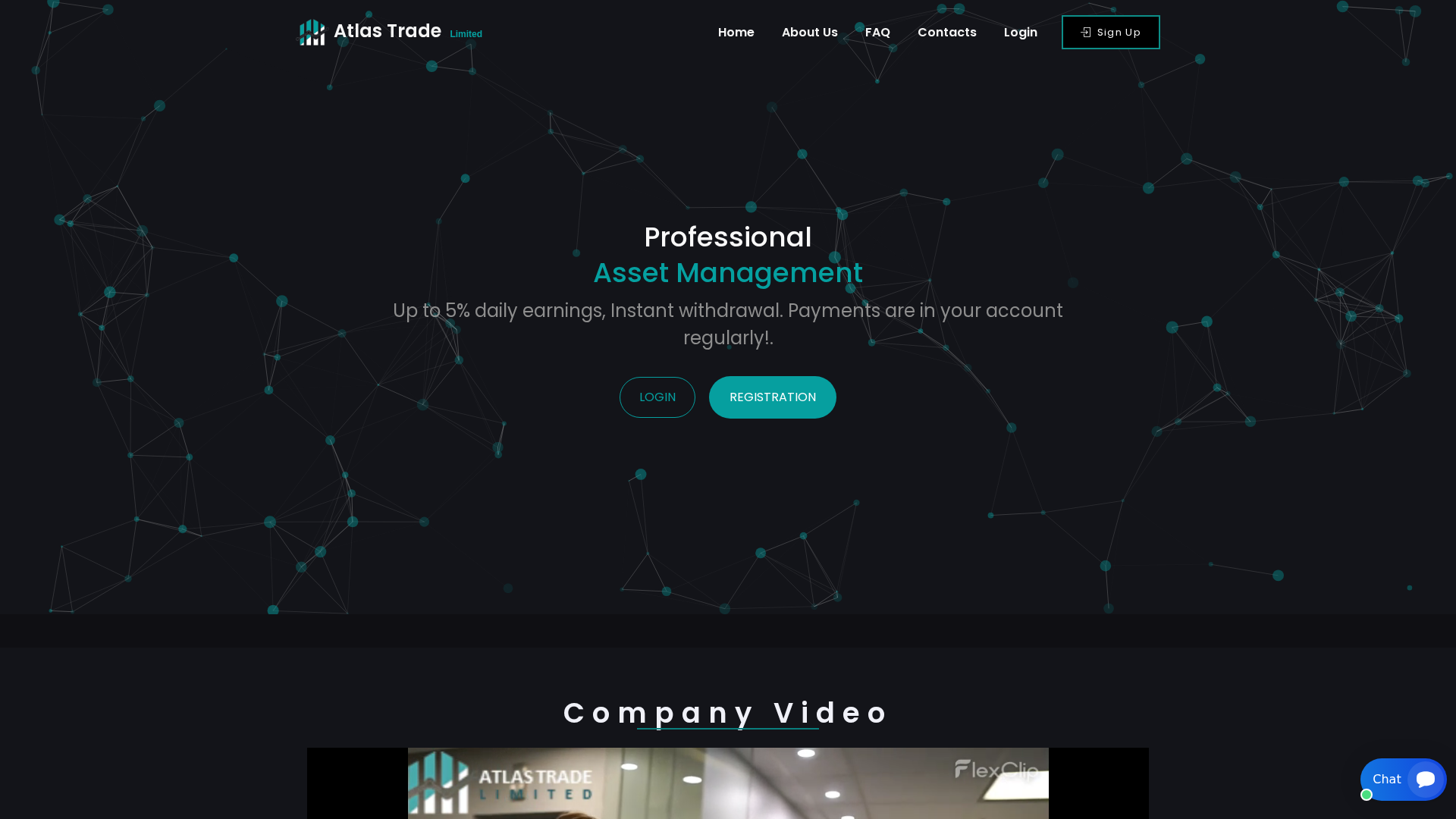 Screenshot of atlastradeltd.com