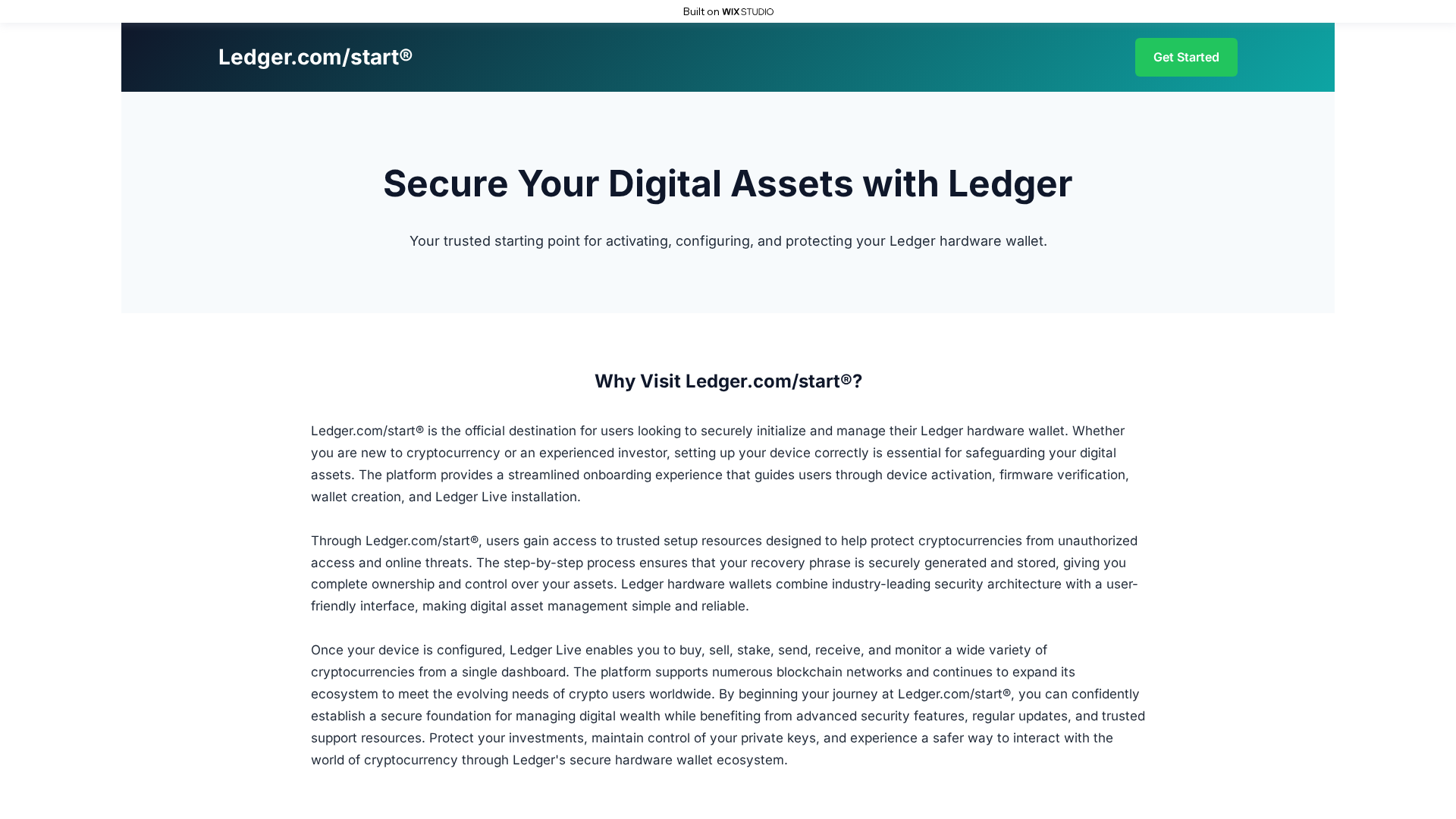 Screenshot of myssoappcomstart.wixstudio.com