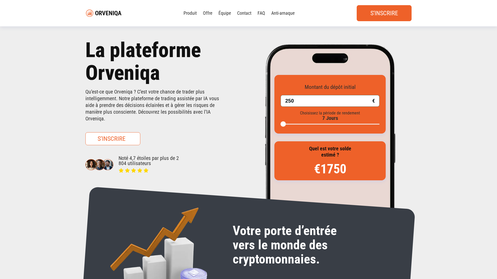 Screenshot of orveniqa-fr.com