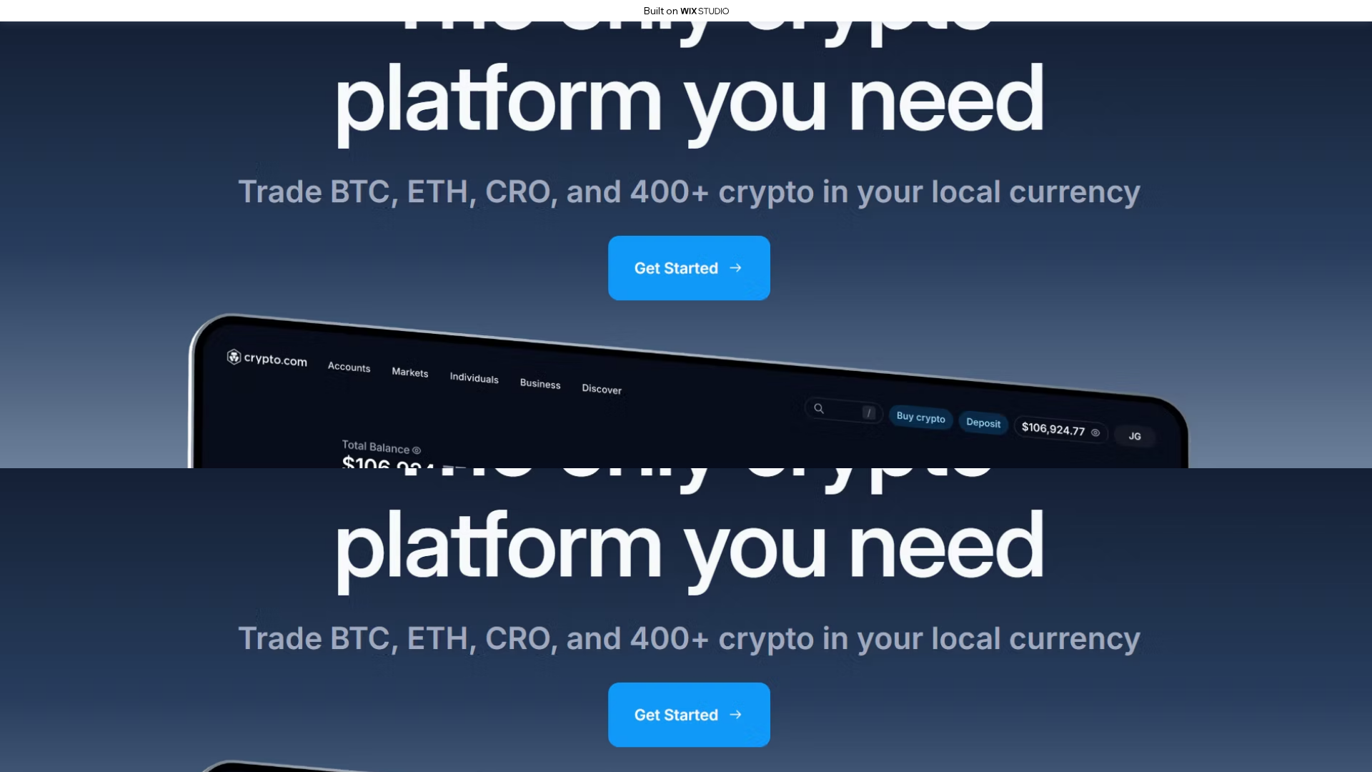 Screenshot of nav-cyrptocdn.wixstudio.com
