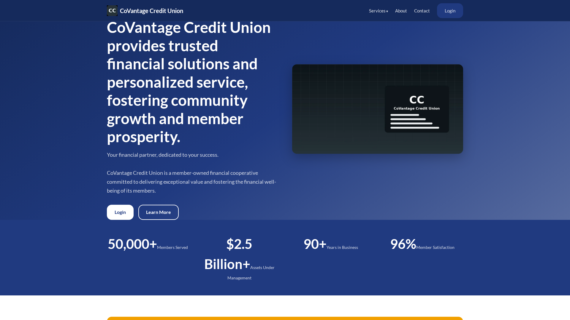 Screenshot of covantagecu.group
