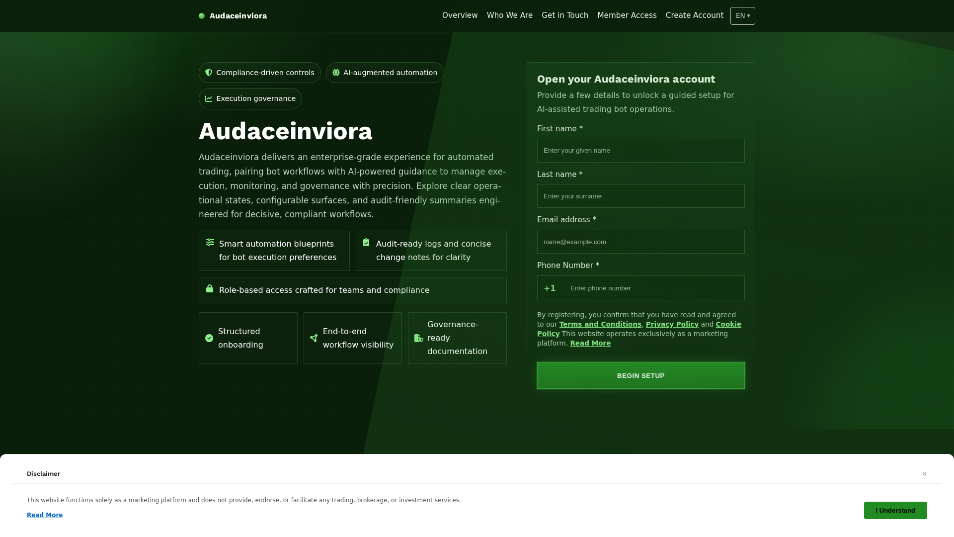 Screenshot of audaceinviora.click