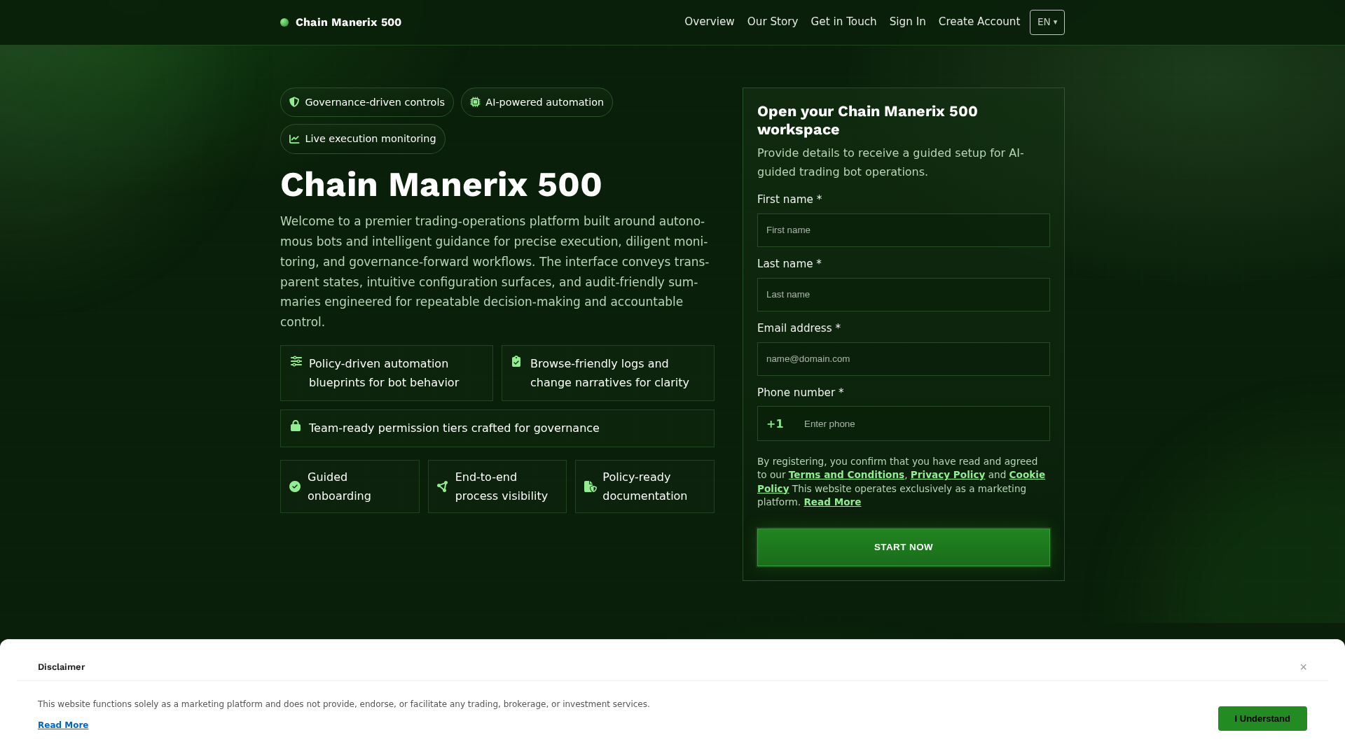 Screenshot of chainmanerix500.digital