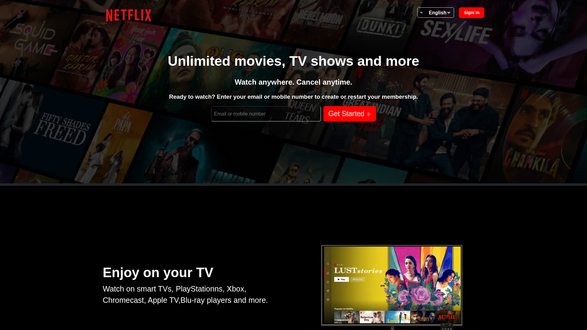 Screenshot of www.netflix-clone-iota-five.vercel.app