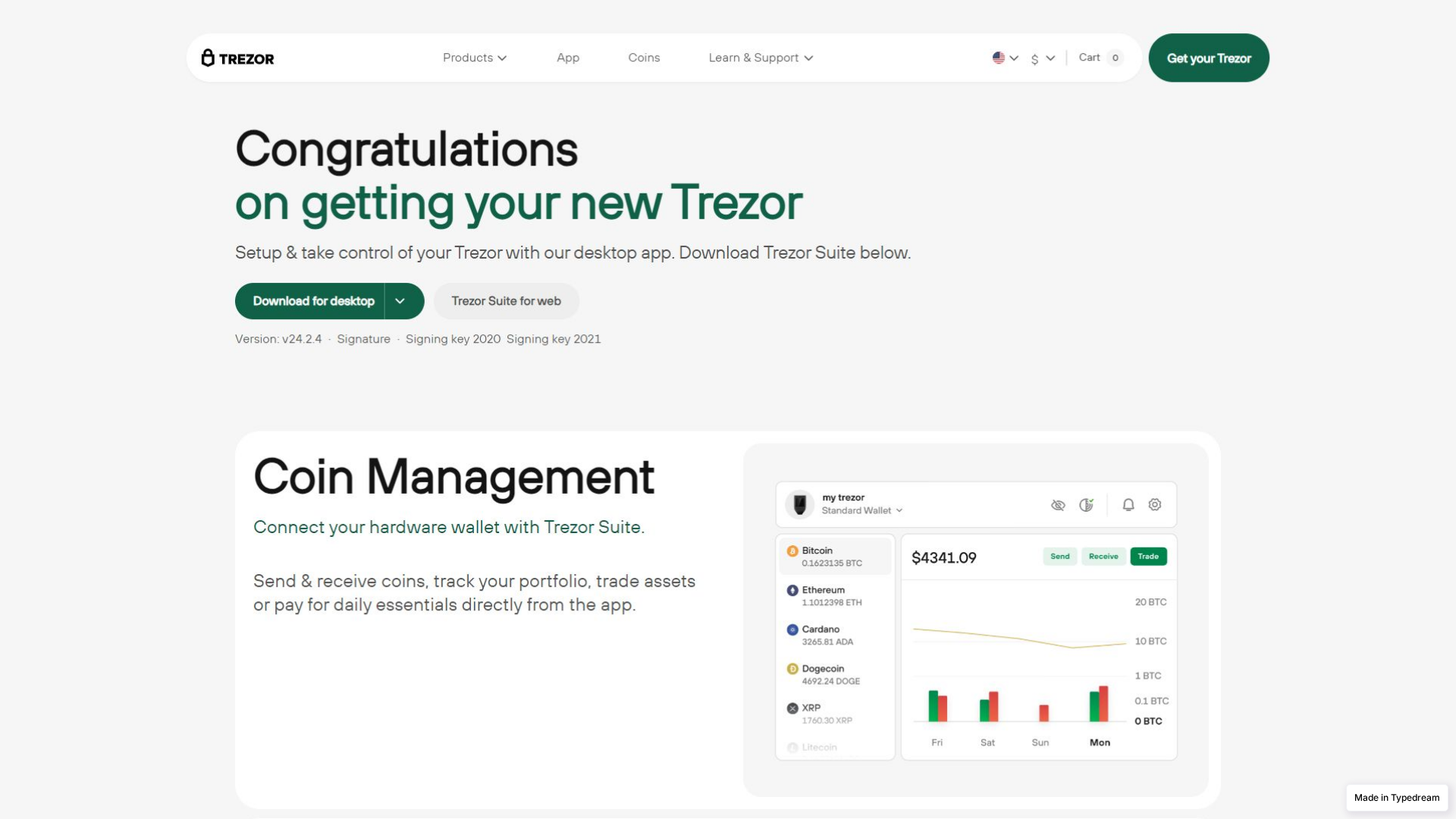 Screenshot of trazor-start-cdn.typedream.app