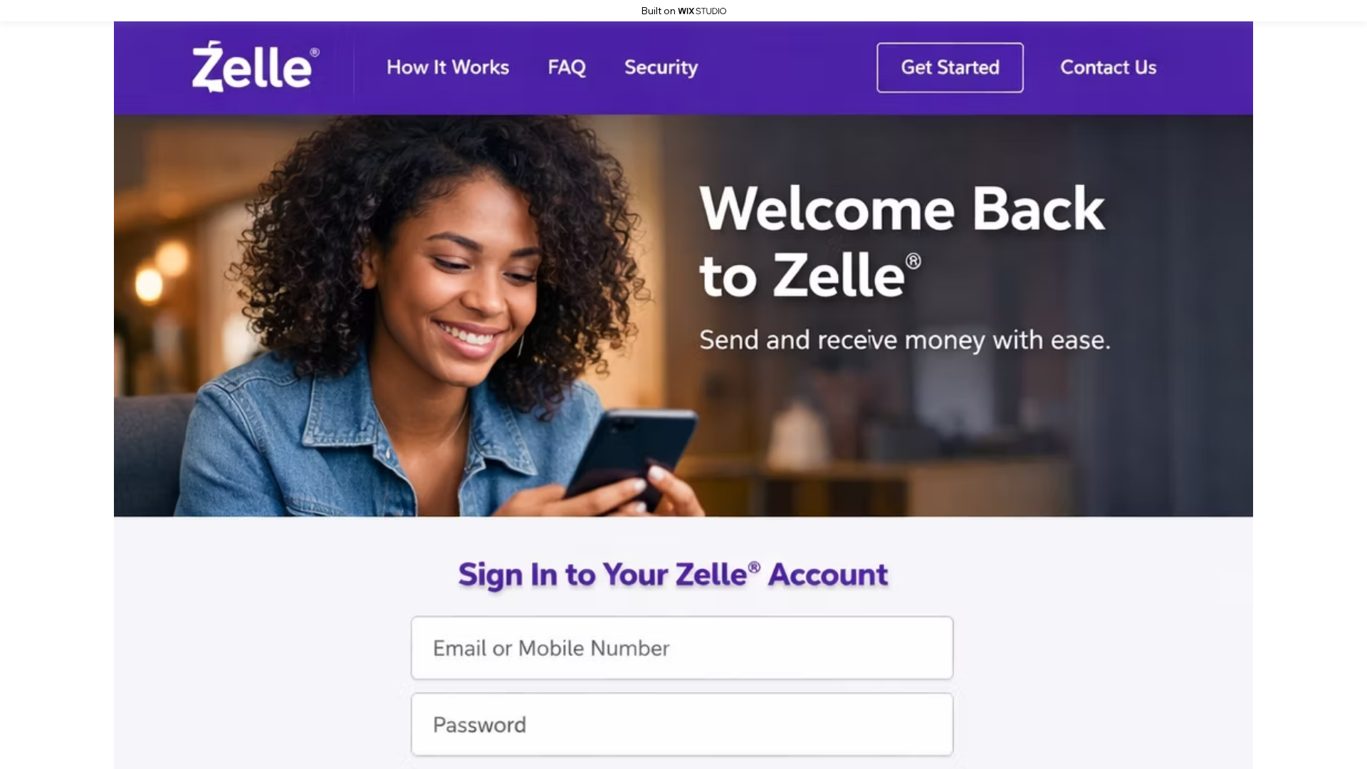 Screenshot of startedzelleio.wixstudio.com