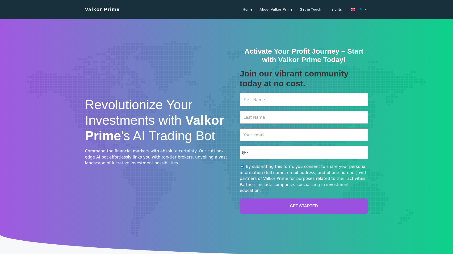 Screenshot of thevalkor-prime.com