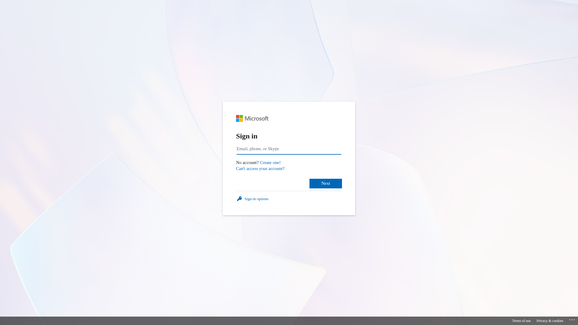 Screenshot of live365-outlook.com