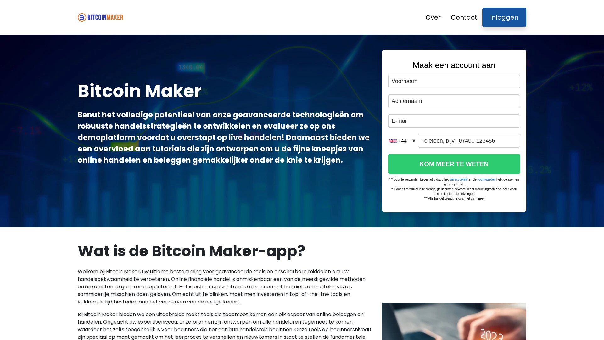 Screenshot of bitcoin-maker.nl