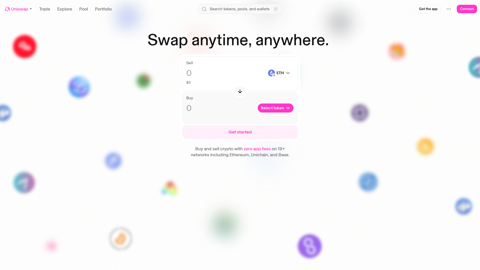 Screenshot of web-git-05-08-featwebenhancedepthchartwithflipto-60762c-uniswap.vercel.app