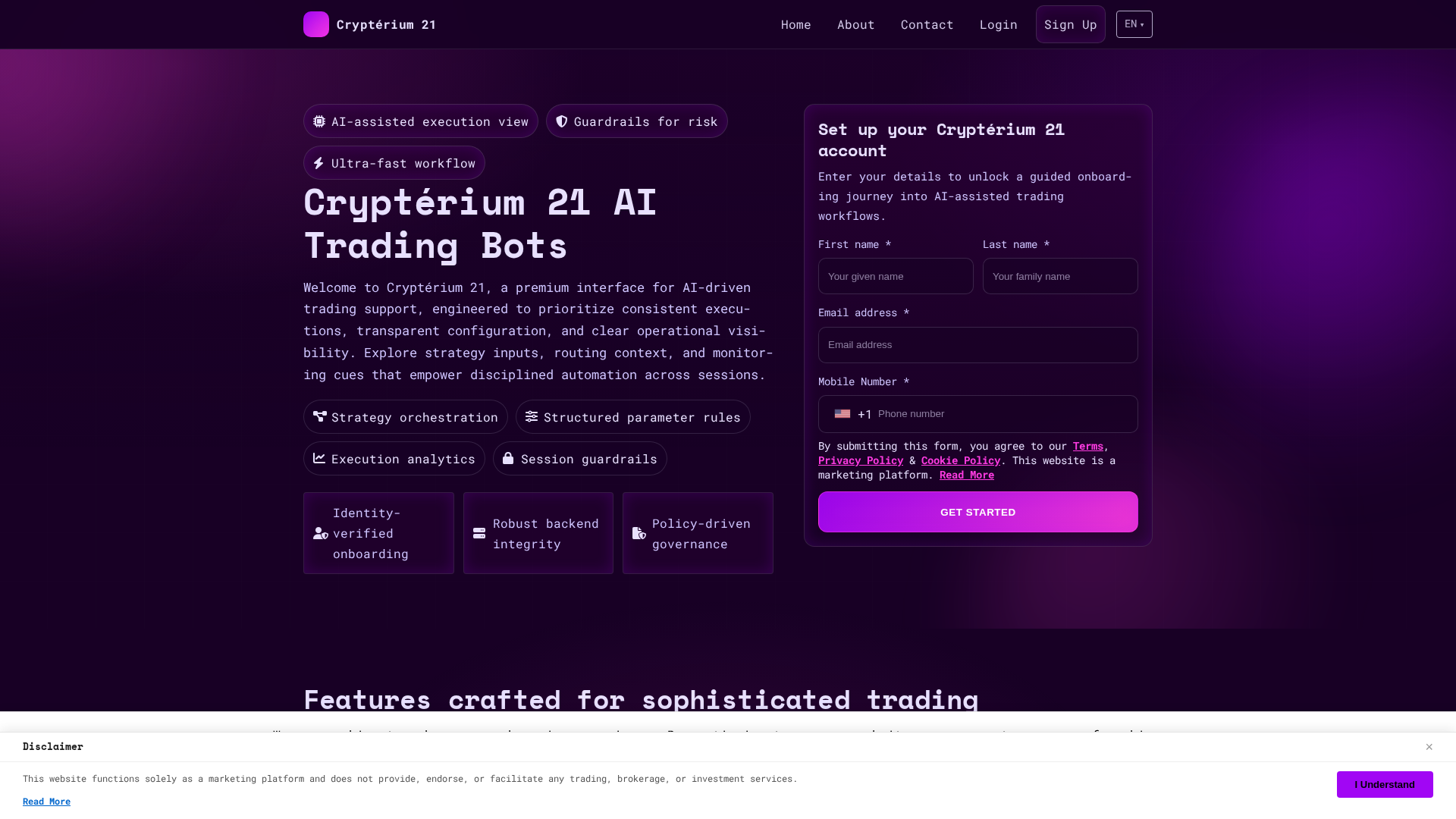 Screenshot of crypterium21.shop