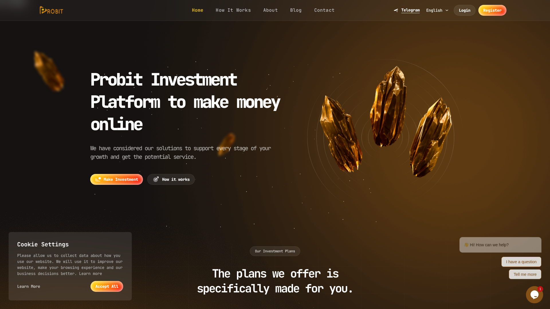 Screenshot of myprobit.com