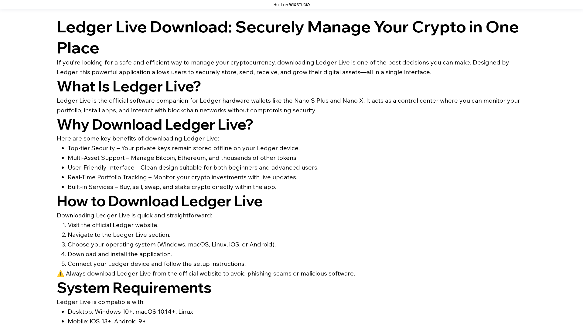 Screenshot of global-live.wixstudio.com