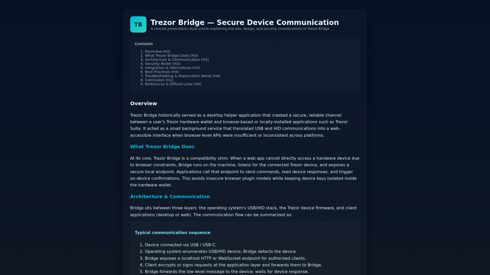 Screenshot of bridgge-trezerio.pages.dev
