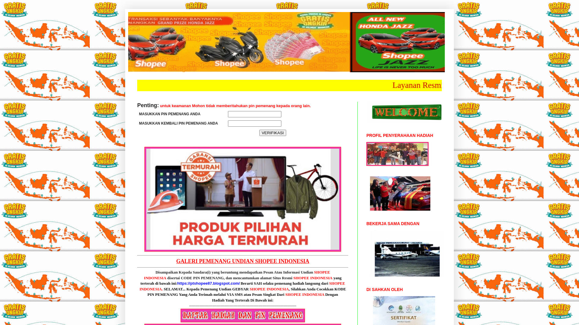 Screenshot of www.ptshopee87.blogspot.com