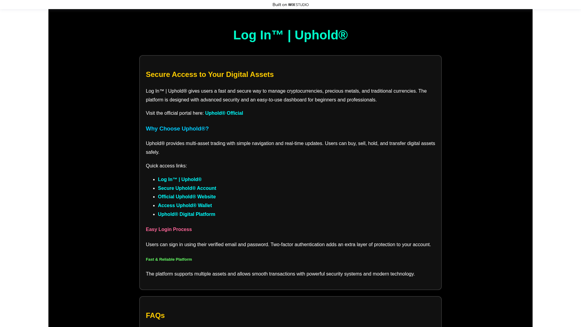 Screenshot of myssoheildappcdn.wixstudio.com