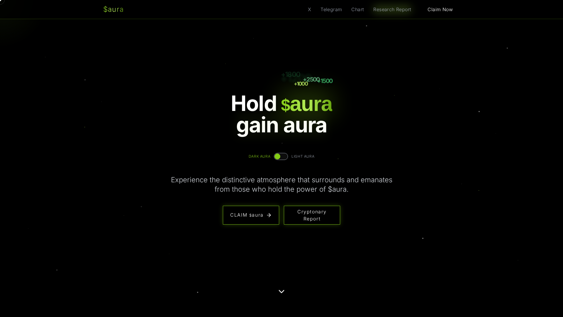 Screenshot of auracoin.click