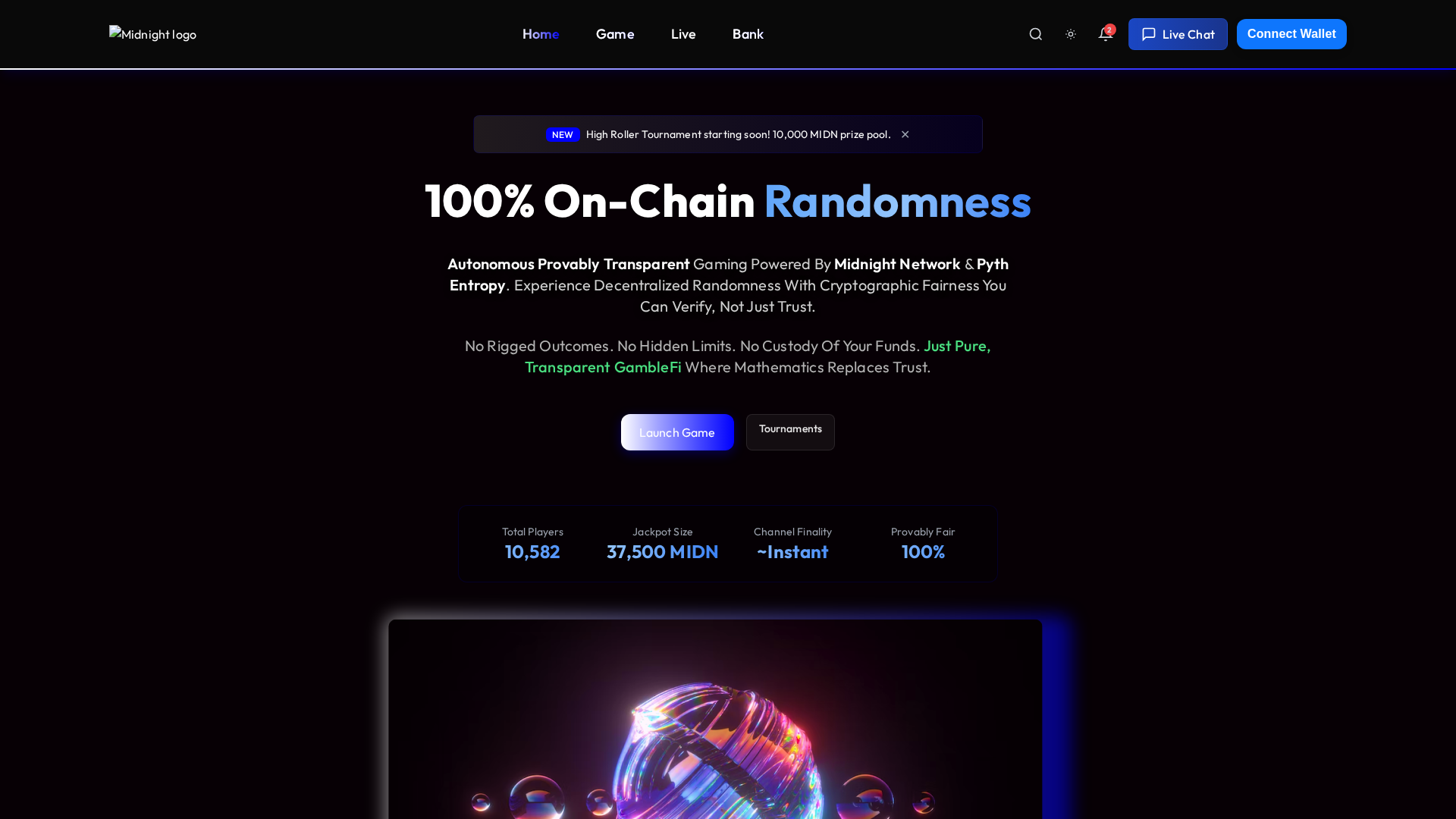 Screenshot of midnight-casino.vercel.app