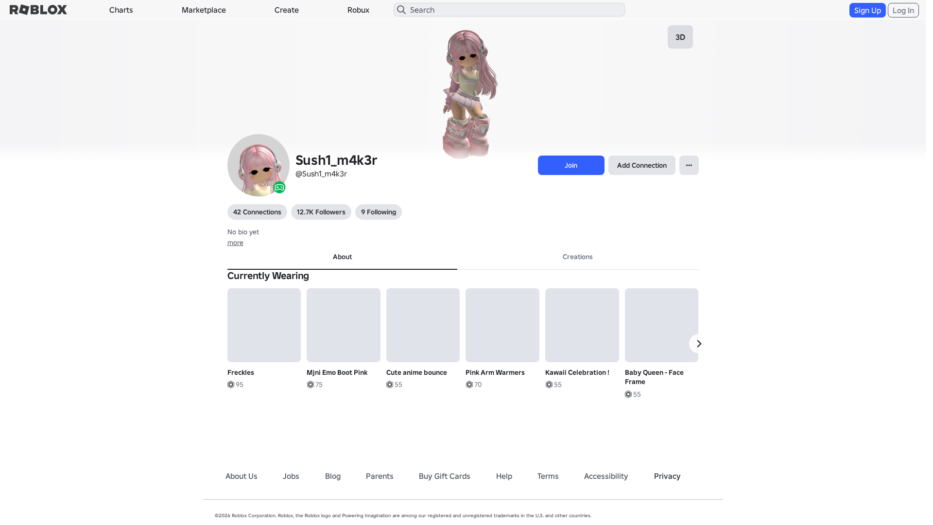 Screenshot of www.roblox.com.ml