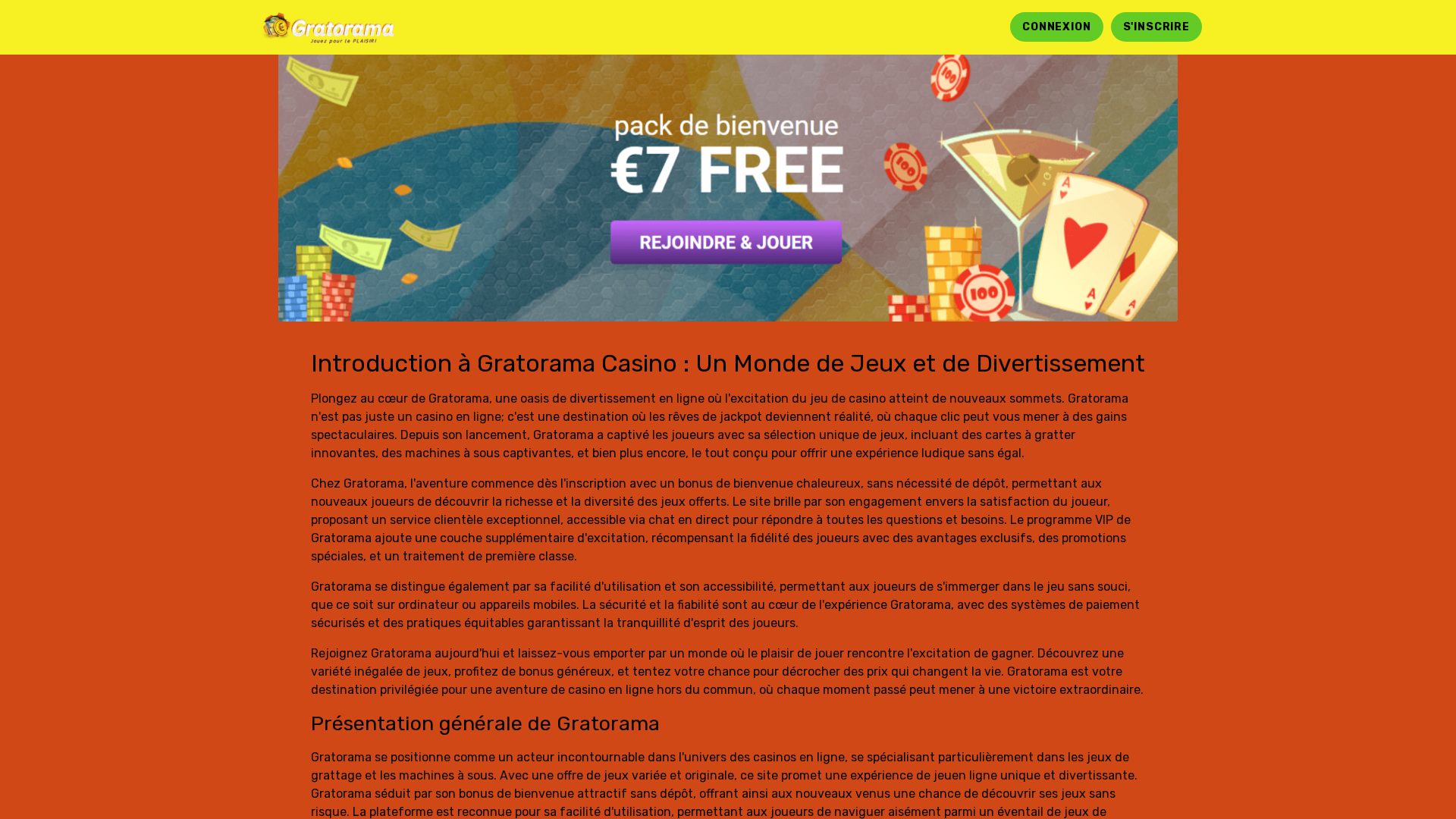 Screenshot of gratorama-casino1.com