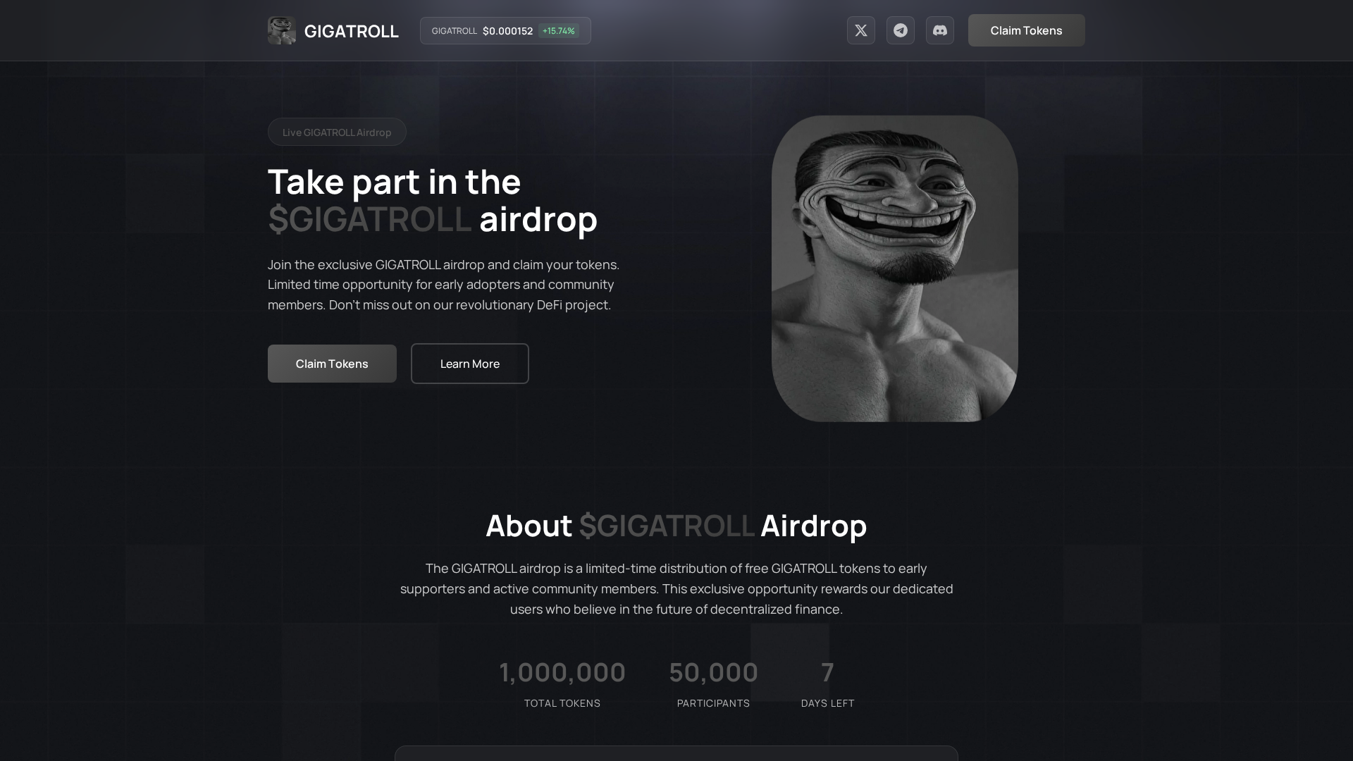 Screenshot of rewardtoken.live