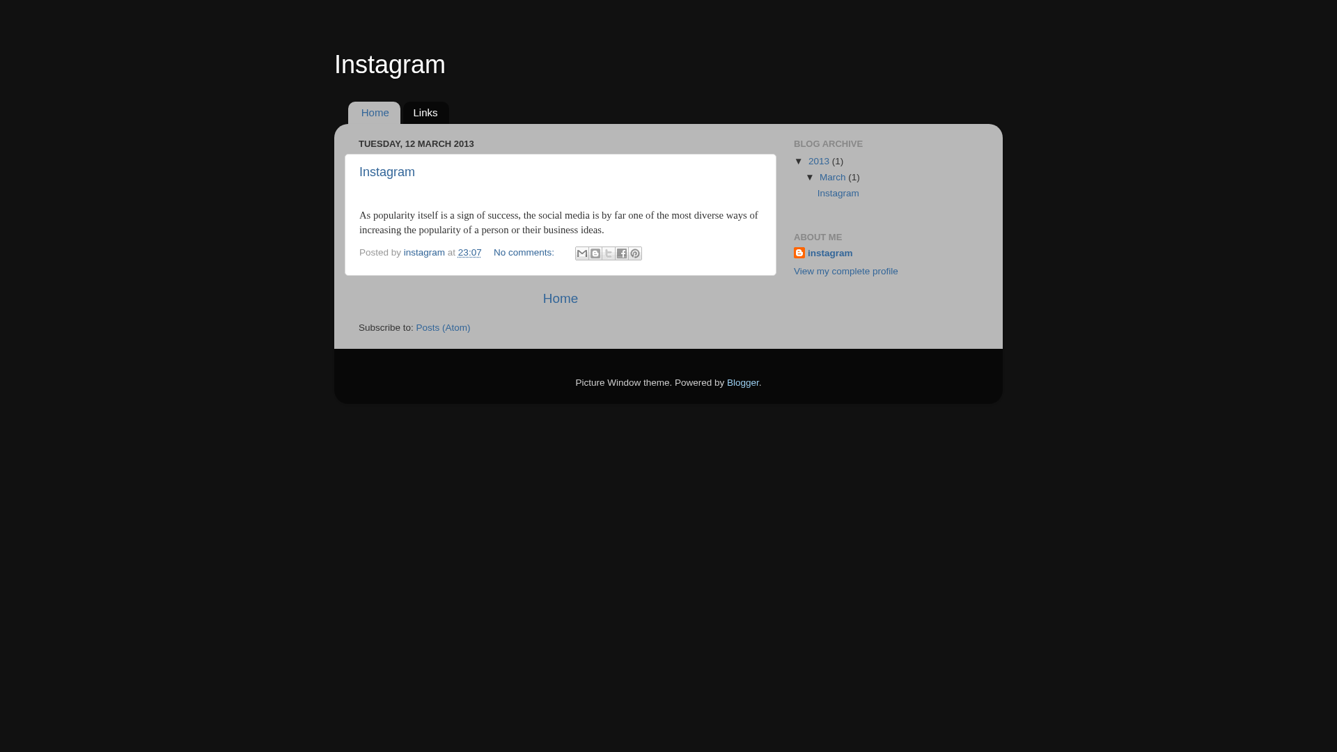 Screenshot of instagramlikescheap.blogspot.com