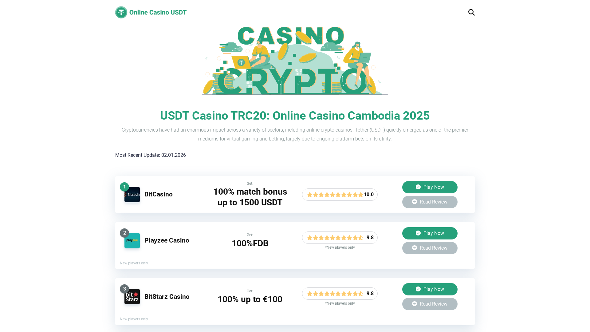 Screenshot of onlinecasinousdt.com