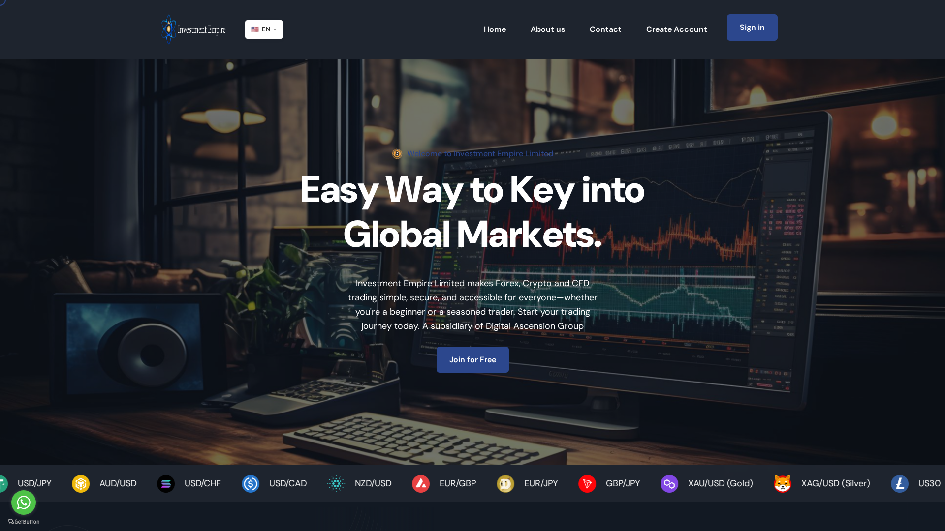 Screenshot of investmentempireltd.org
