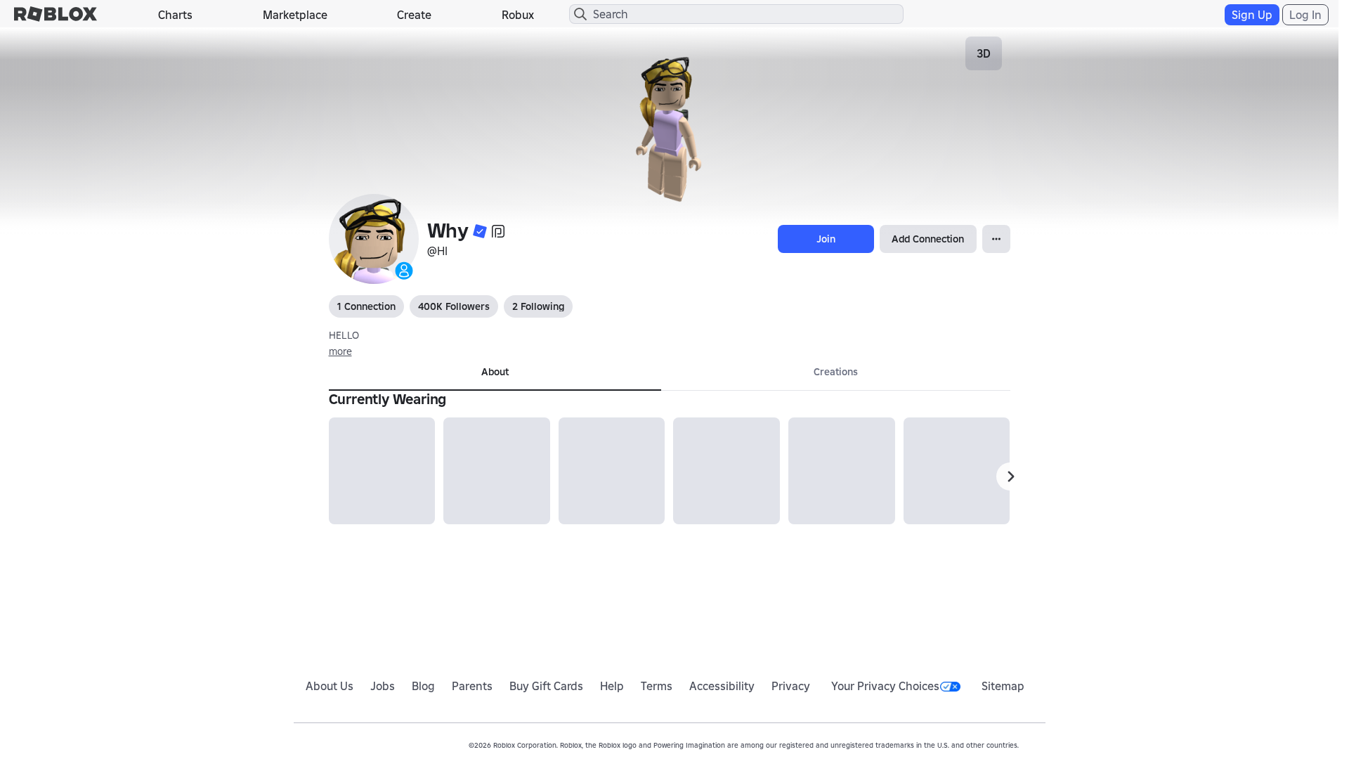 Screenshot of www.roblox.et