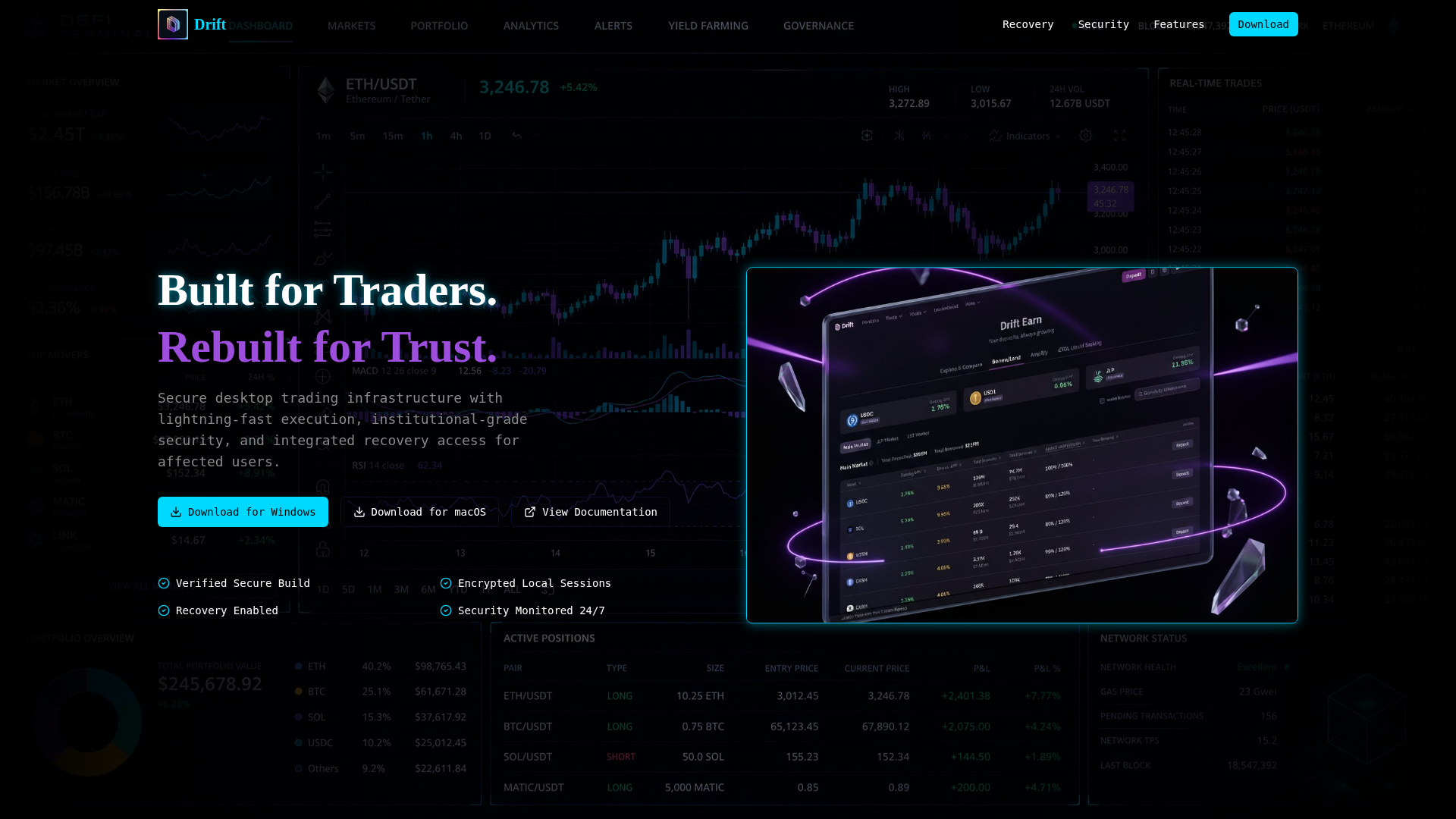 Screenshot of driftprotocoldesktop.live