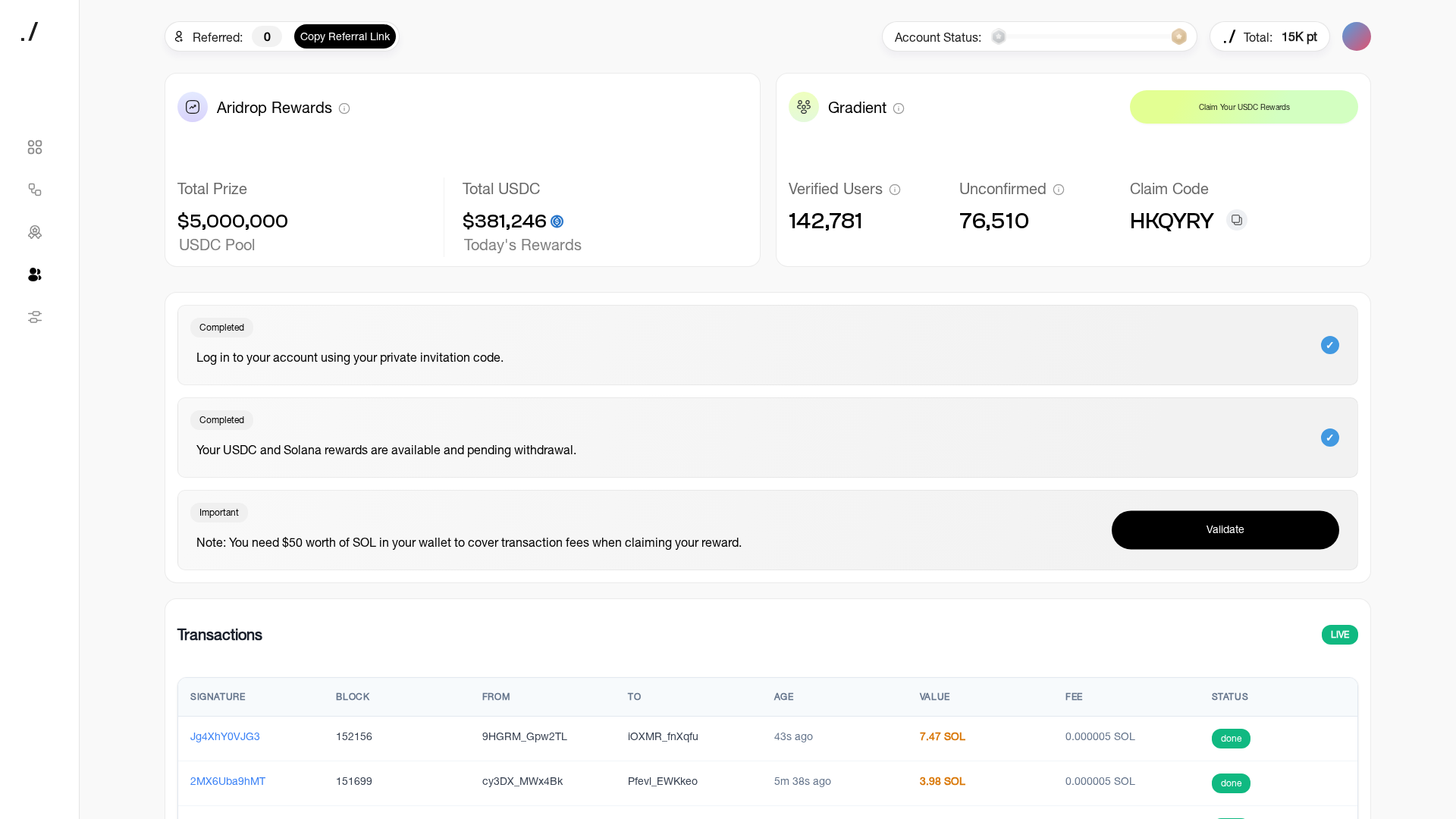 Screenshot of gradiate.network