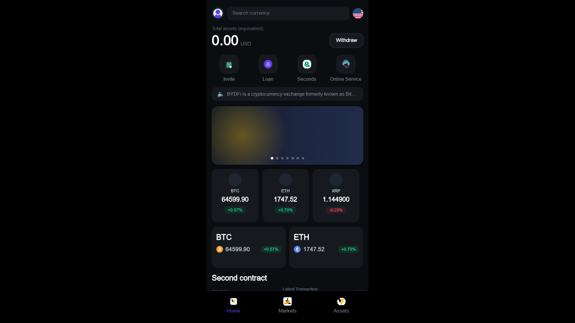 Screenshot of bydfi-crypto.vip
