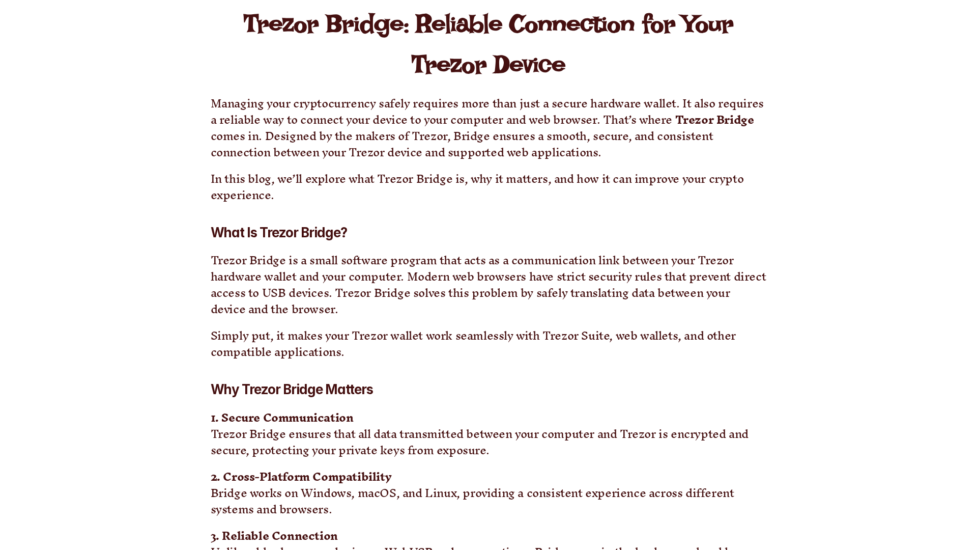 Screenshot of trrzur-bridge.framer.ai