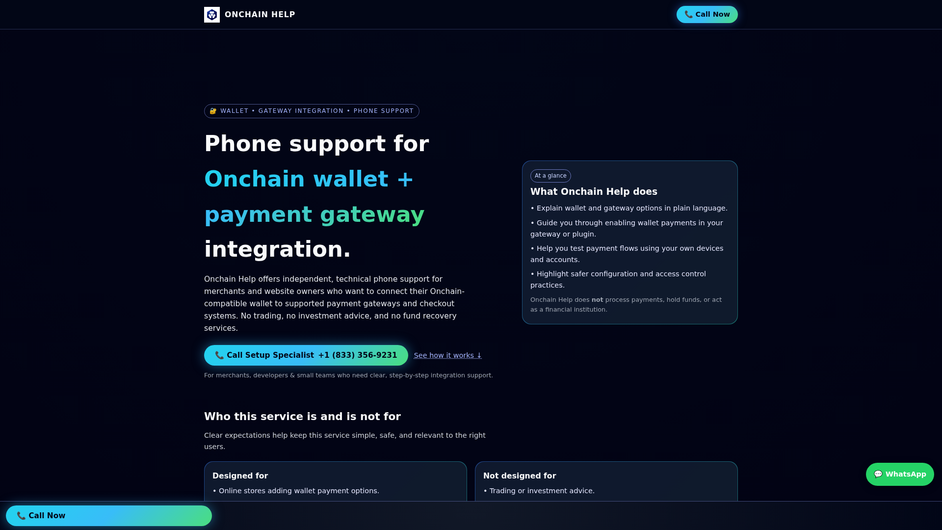 Screenshot of onchain-setup-call.pages.dev