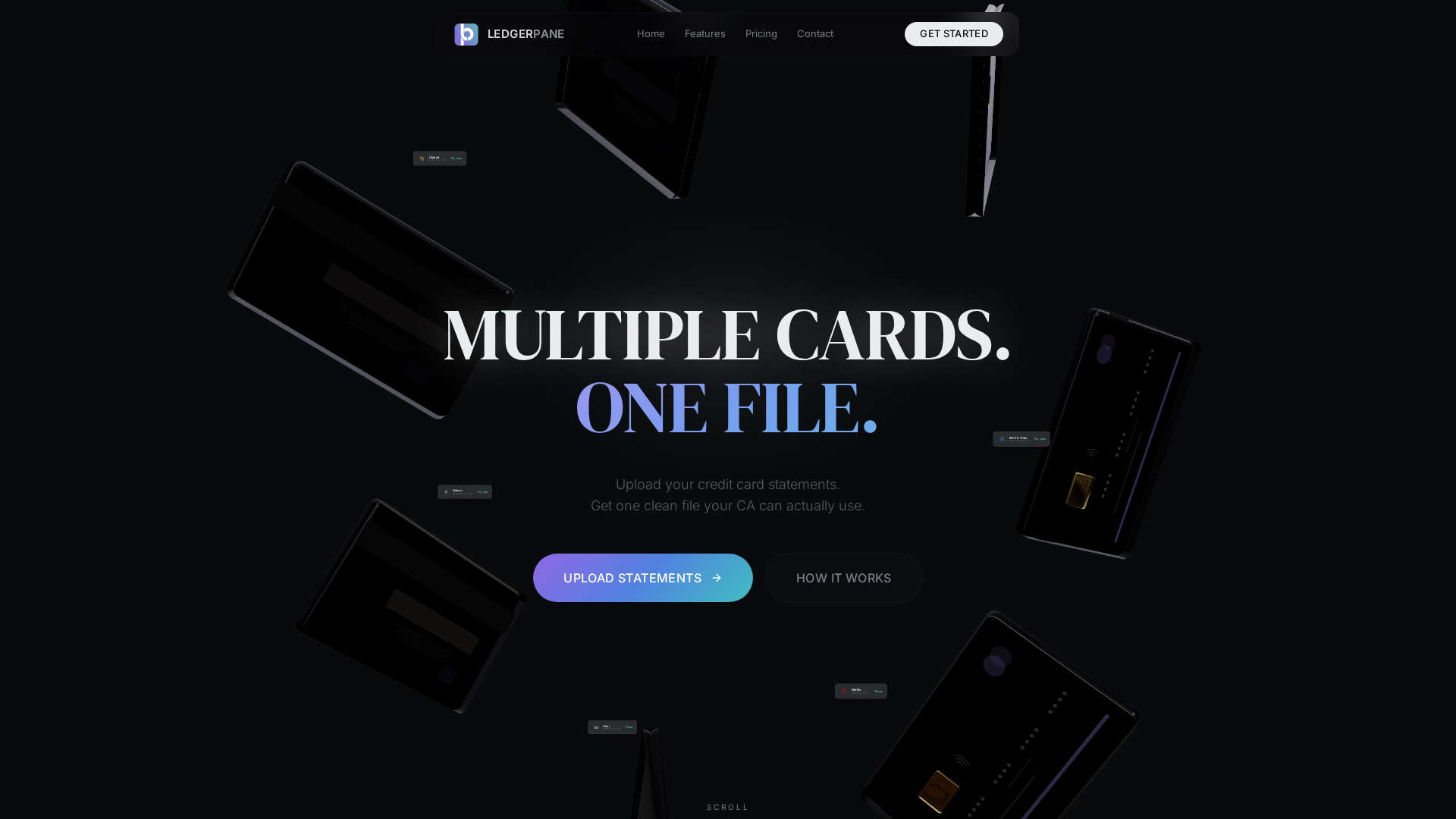 Screenshot of ledgerpane.com