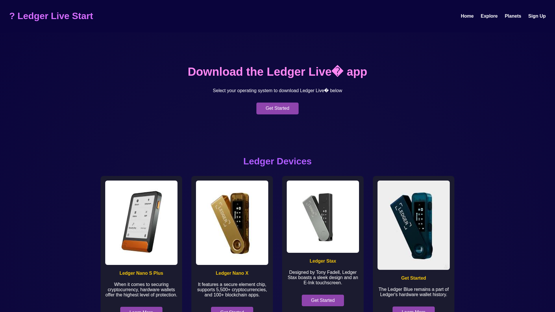 Screenshot of start-ledger-com-web-en.netlify.app