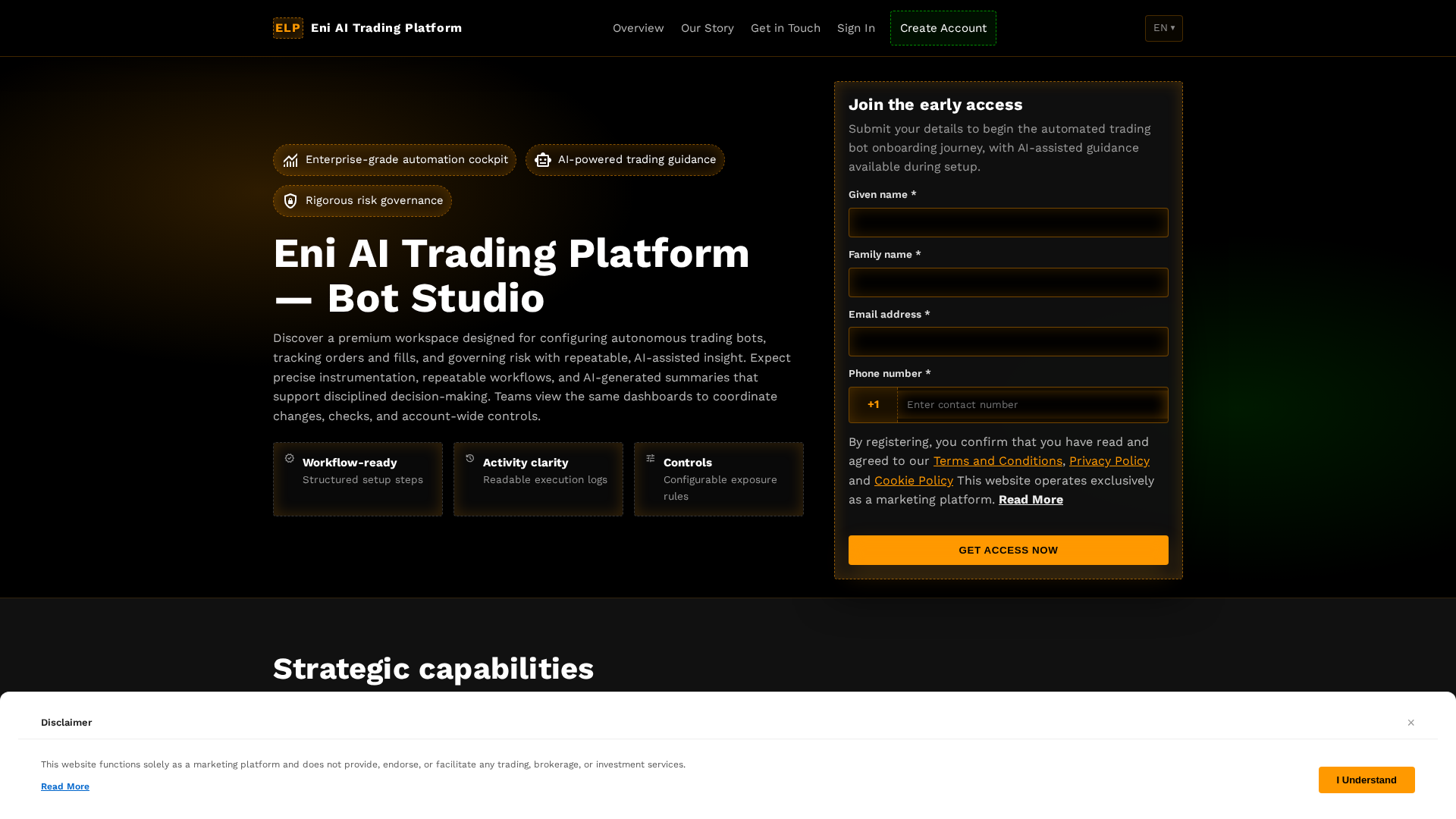 Screenshot of eniinvestmentplatform.pro