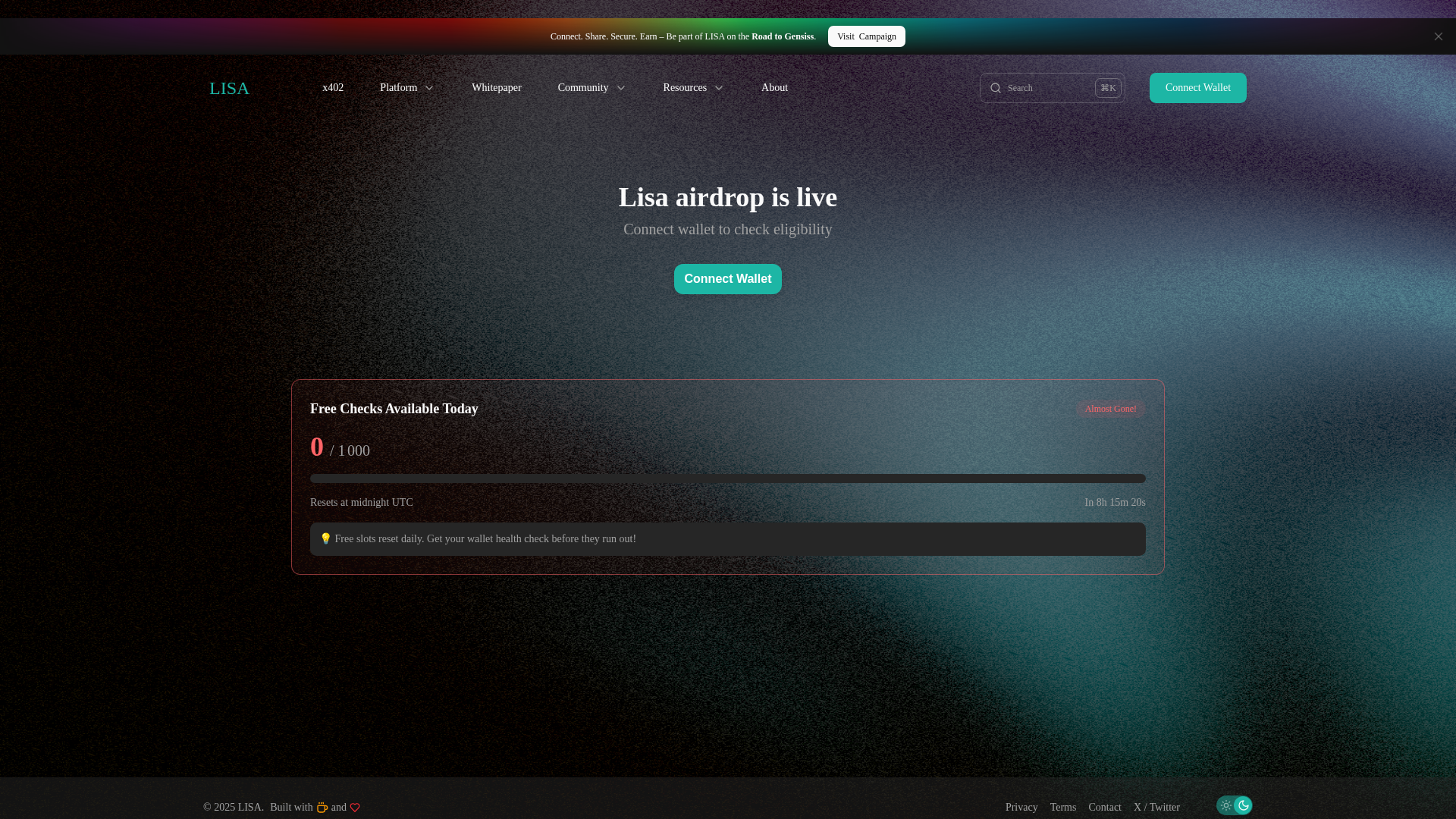 Screenshot of agentlisa-ai.org