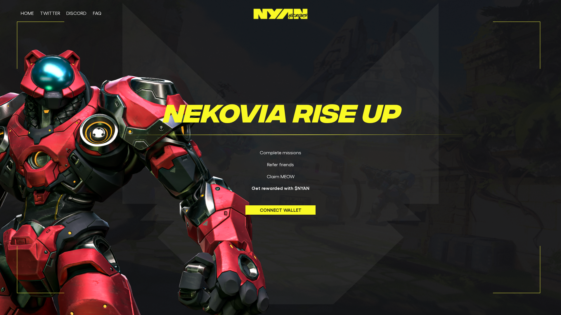 Screenshot of reward-nyanheroes.pages.dev