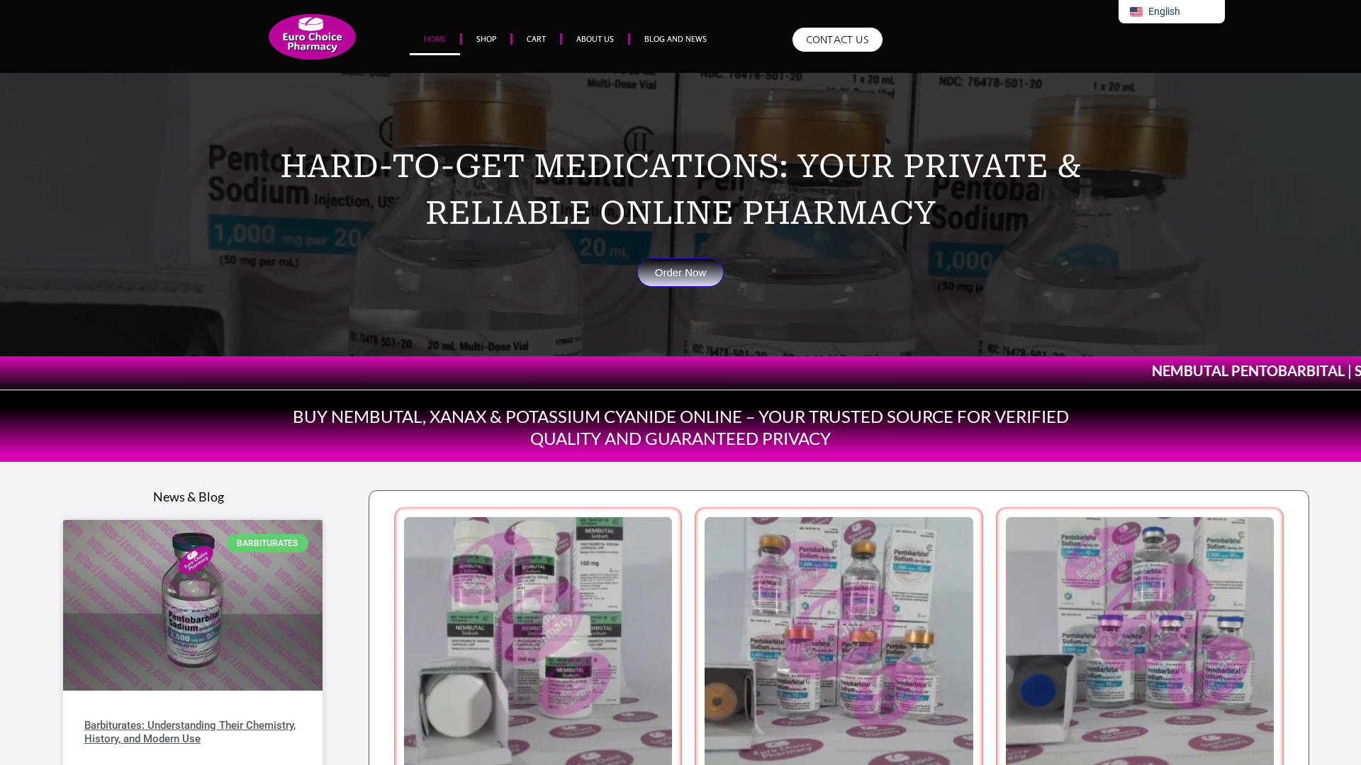 Screenshot of eurochoicepharmacy.com